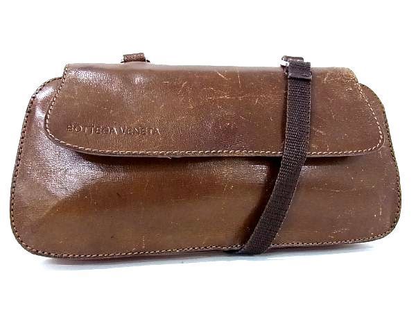 1円 BOTTEGA VENETA ボッテガヴェネタ レザー クロスボディ ショルダー