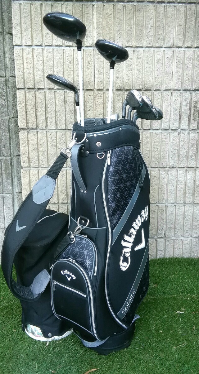 右用 レディース キャロウェイソレイルクラブ8本&キャディバッグセット