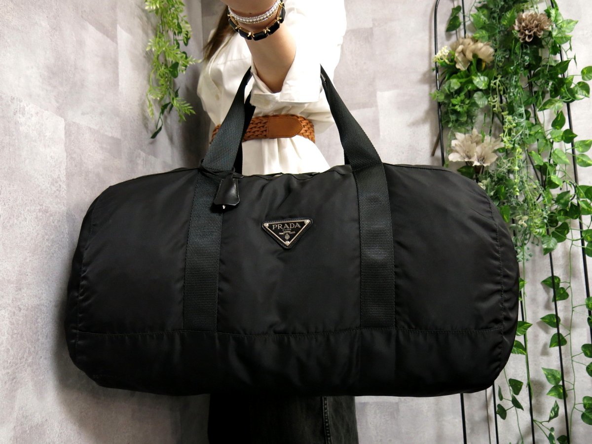 ナイロン カーフ レザー プラダ○ポコノ ○超美品○PRADA PRADA プラダ 