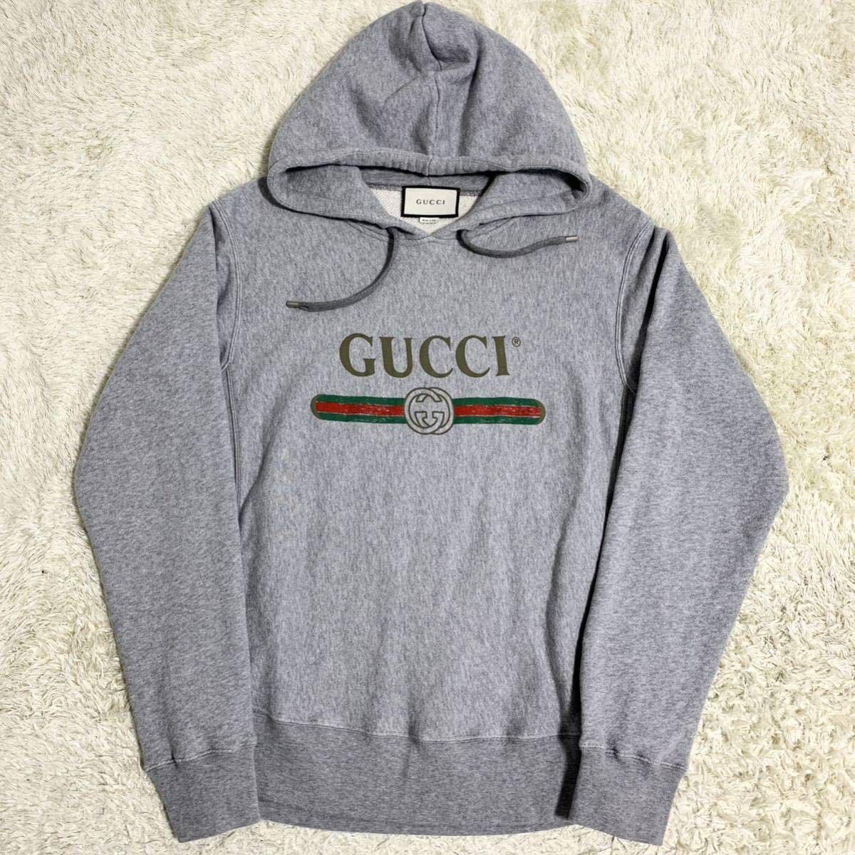 グッチ【希少なビックサイズ】GUCCI パーカー フーディ ヴィンテージ