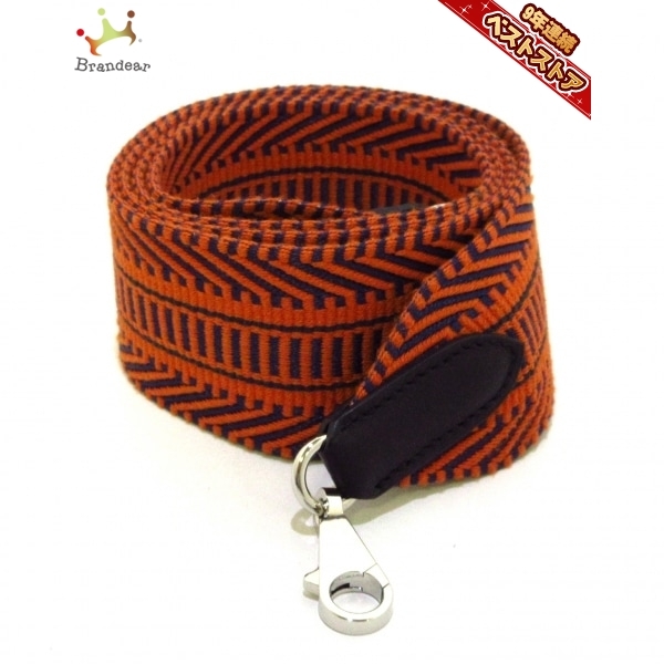  エルメス HERMES ショルダーストラップ バンドリエール サングル カヴァル 50mm トワル&times;ヴォースイフト&times;金属素材 シルバー金具 C(服飾小物)｜売買されたオークション情報、yahooの商品 服飾小物