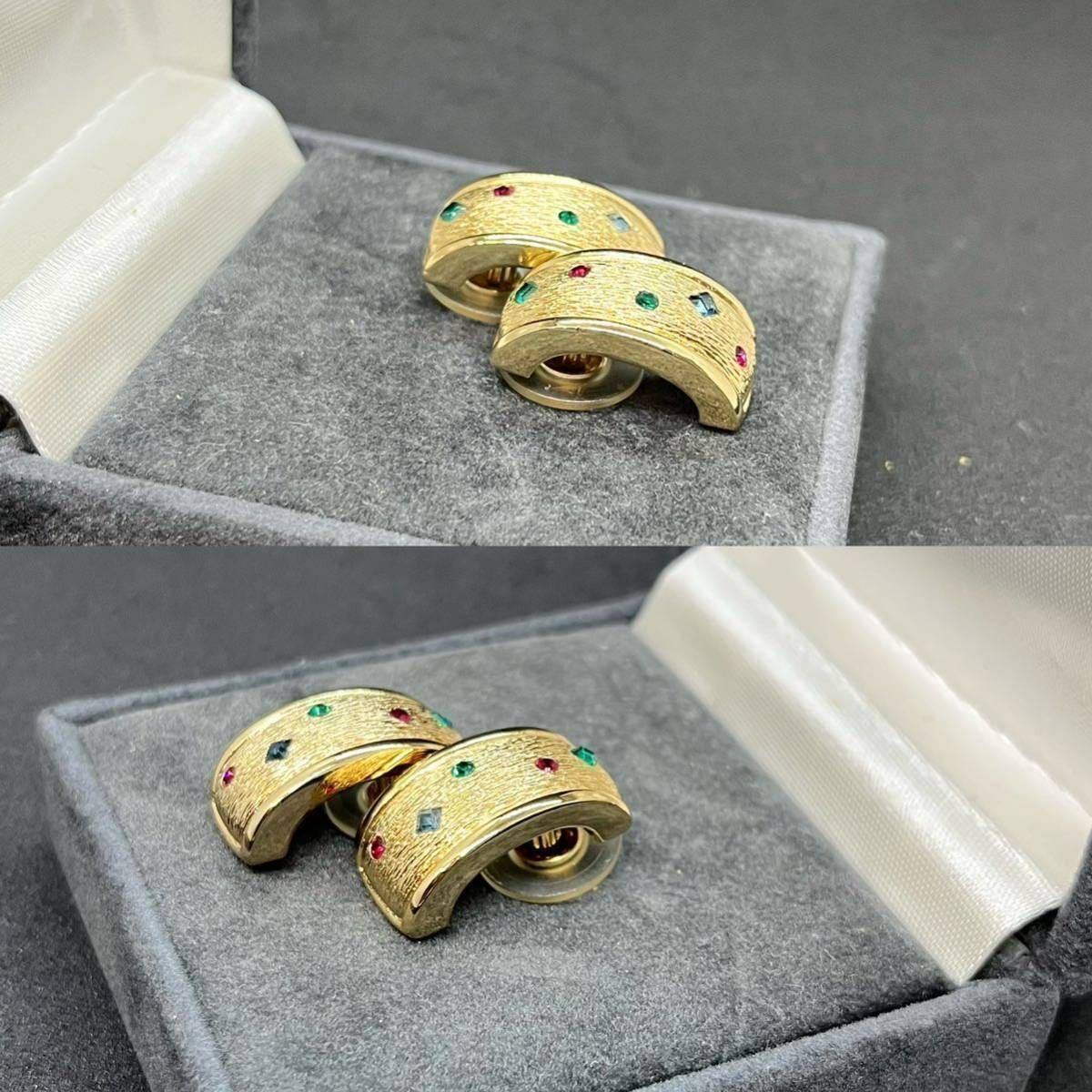 極美品□Dior ディオール カラーストーン リング 指輪 ピアス 極美品□Dior ディオール カラーストーン リング 指輪 ピアス