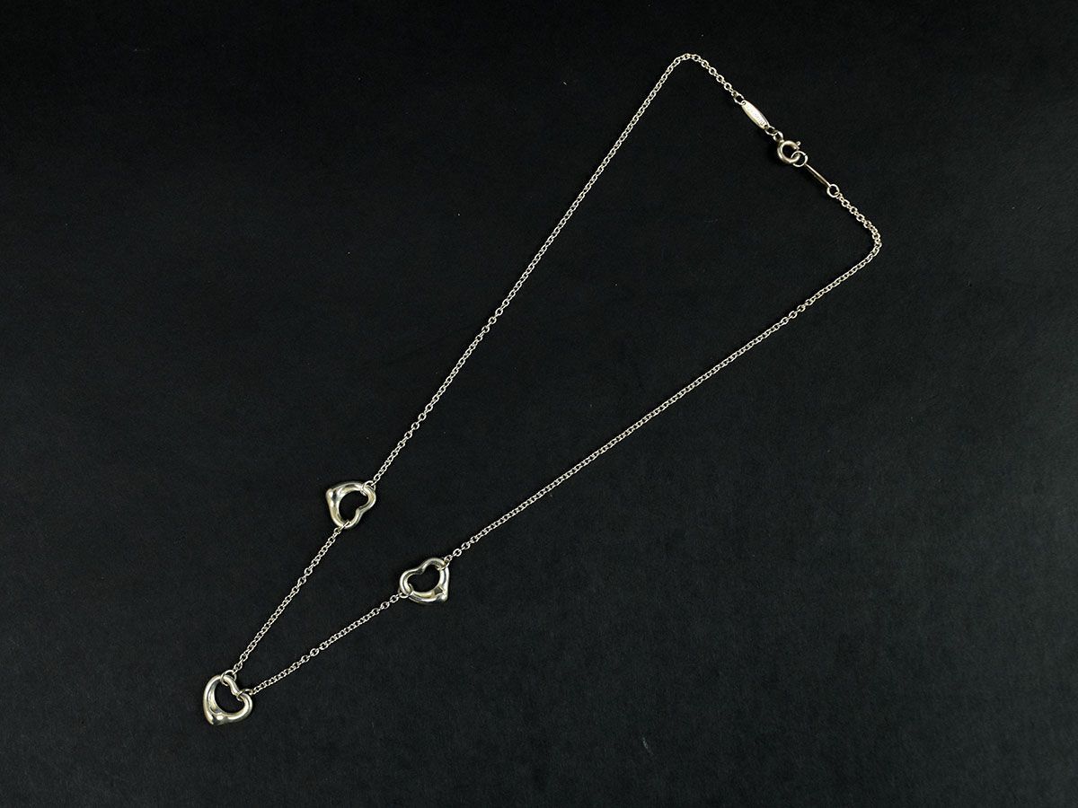 145050□美品 Tiffany&co ティファニー トリプル オープンハート 