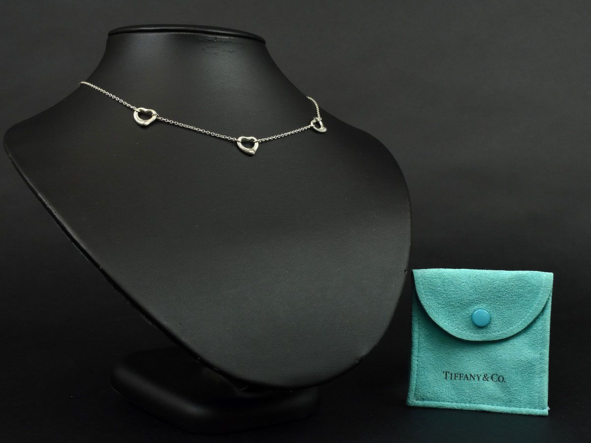 145050□美品 Tiffany&co ティファニー トリプル オープンハート 