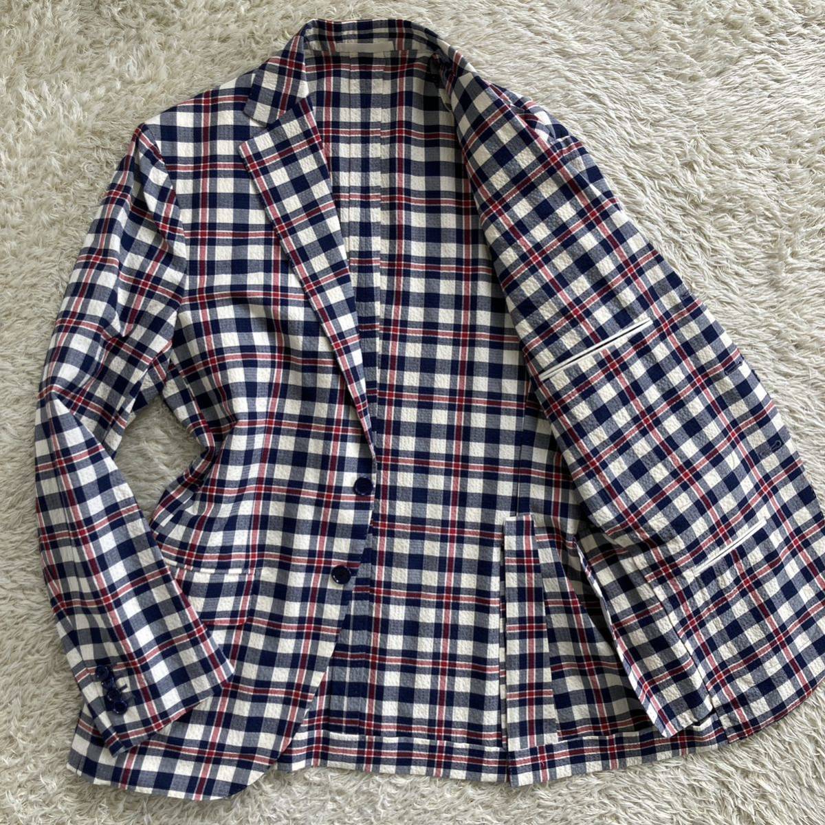 極美品 希少48/Lサイズ!! カルーゾ 『大人のお洒落』CARUSO テーラード