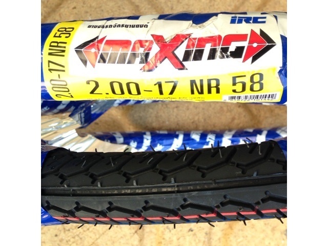 IRC(タイ) タイヤ NR58 2.00-17 2本