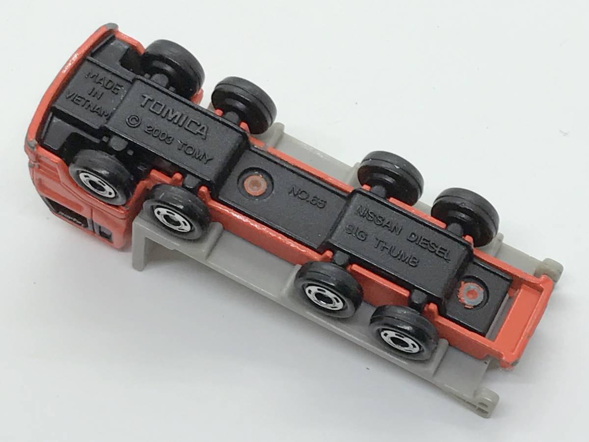 せ9 トミカ ミニカー 日産ディーゼル ビッグサム ブルドーザ運搬車