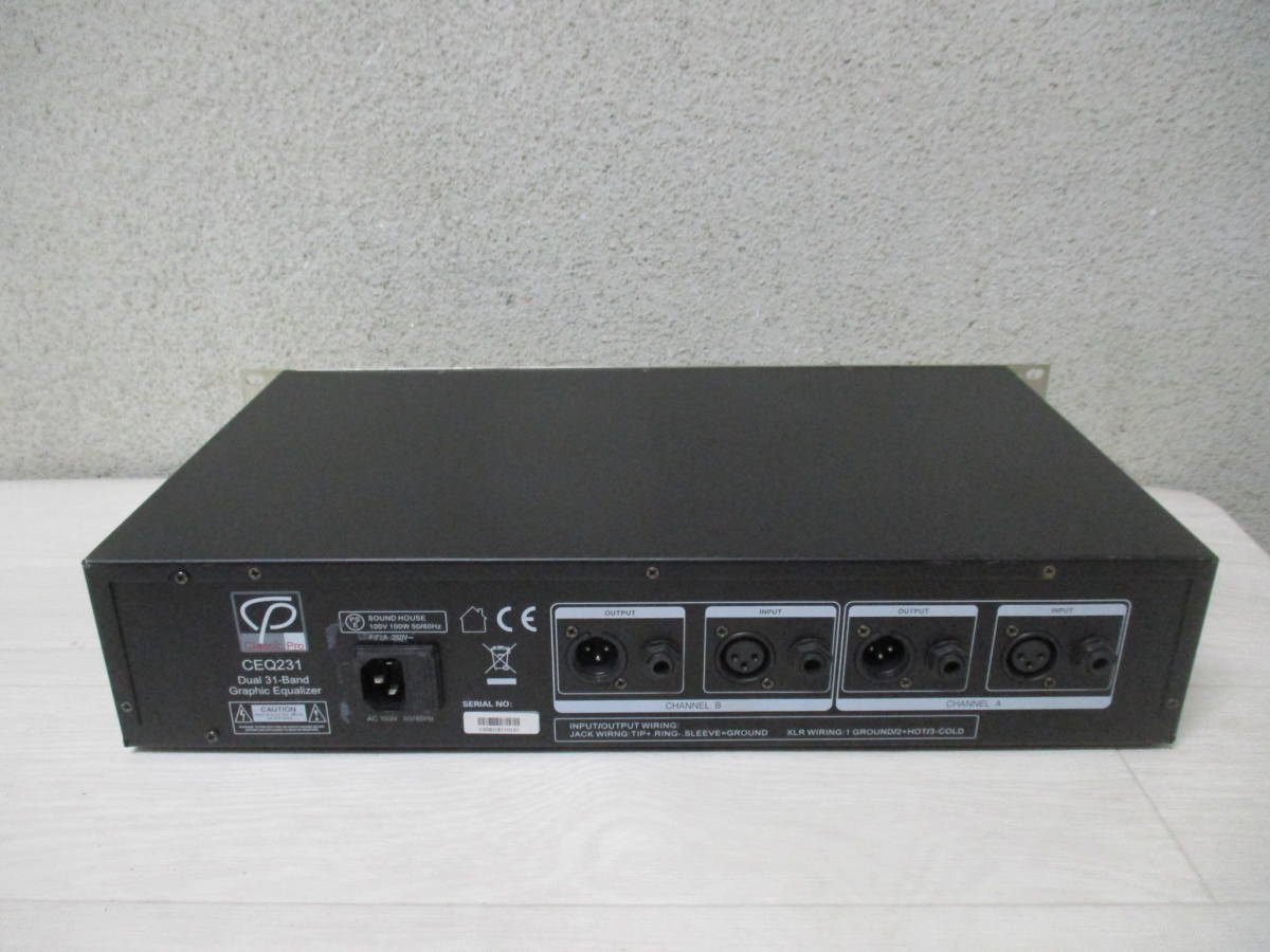 ◇◇Classic Pro CEQ231 Dual 31 Band Graphic Equalizer グラフィック 