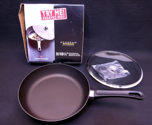 未使用■スキャンパン クラシック ソテーパン 26cm（蓋付）■SCANPAN Classic デンマーク フライパン