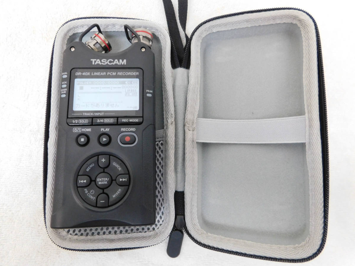TASCAM | リニアPCMレコーダー DR-40X DR-40 タスカム ハンディ リニア