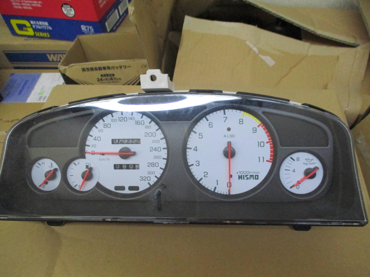 nismo/ニスモ BCNR33 スカイライン GT-R/GTR 320㎞/h フルスケールスピードメーター 79，320㎞ オリジナル/当時物 超希少 ECR33/R33