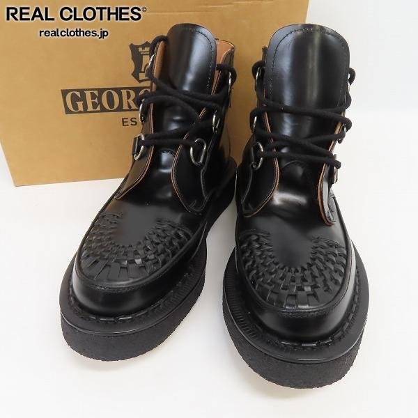 即決!定番! 英国製 GEORGE COX UK6 3588 ブラック スエード/ ジョージ