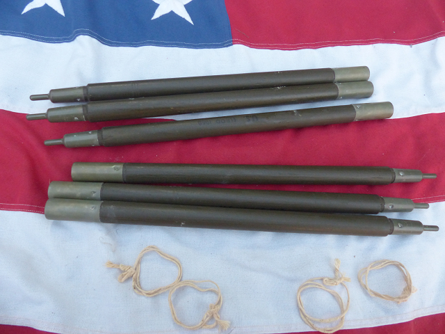 専用＝ 1968” 米軍実物 ナム戦 デッド! テントポール 8本セット 軍幕