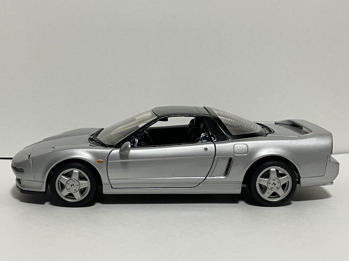 美品】京商 1/18 ミニカー HONDAホンダ NSX 初版 シルバー 元箱あり 