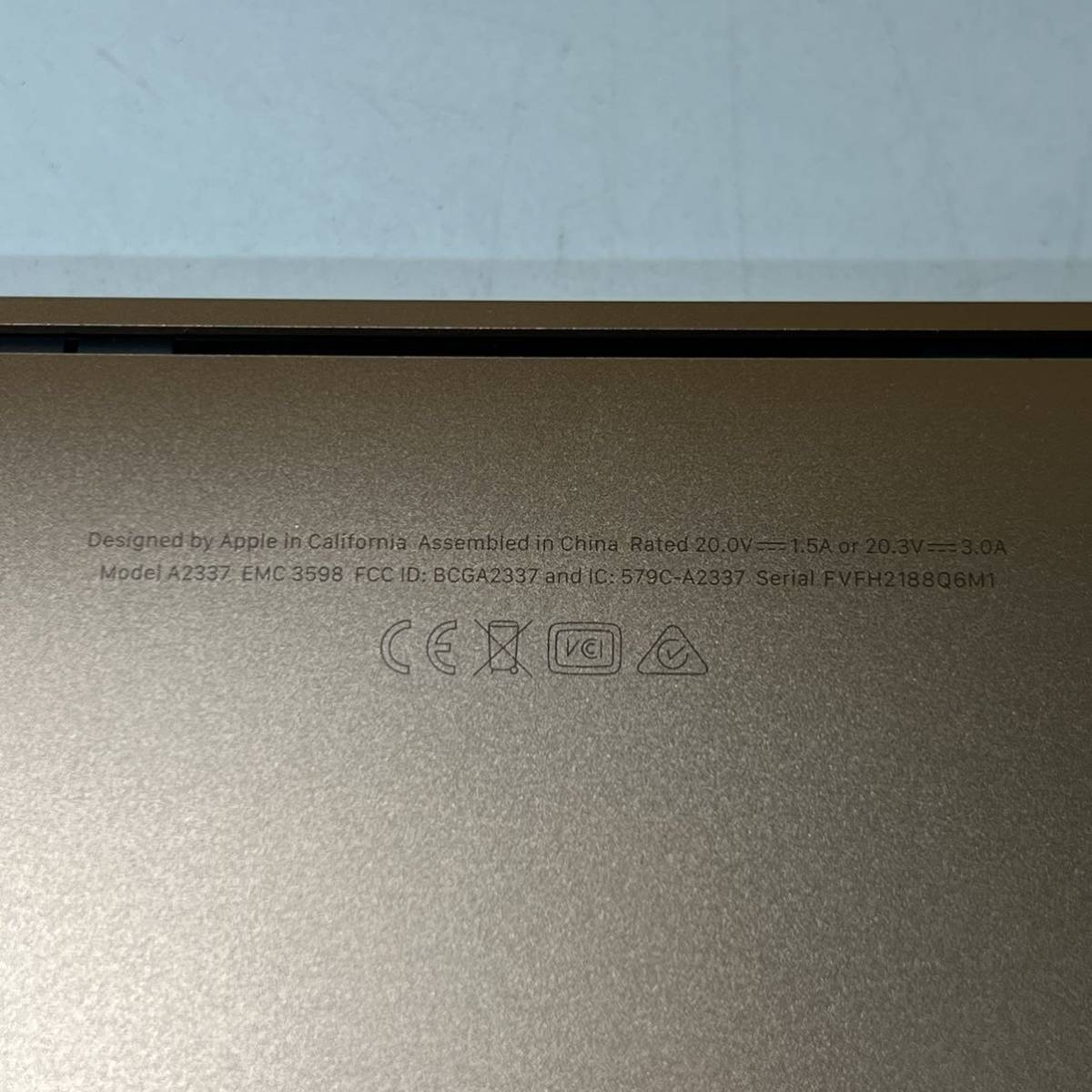 1円~【初期化済み】Apple MacBook Air 13インチ M1 2020 16GB 1TB 