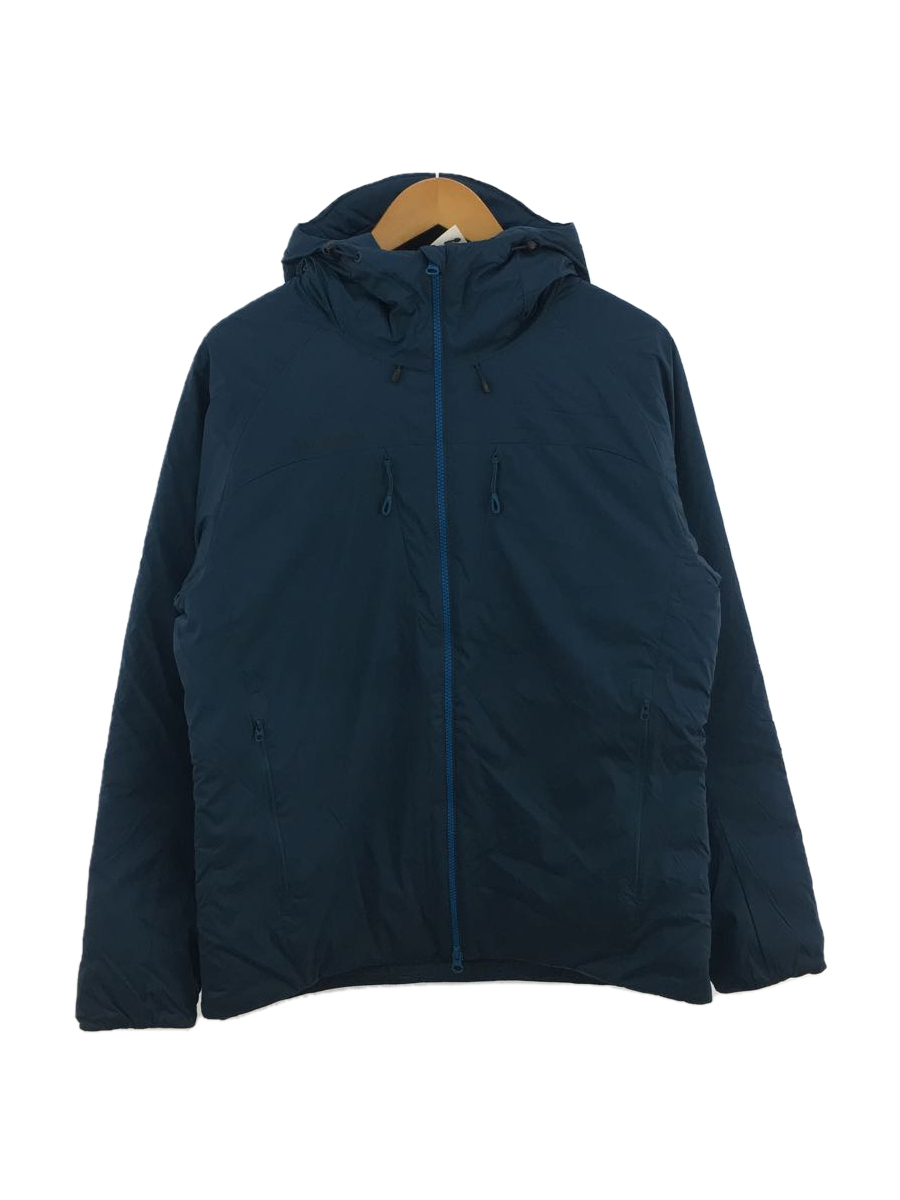 MAMMUT◆Rime IN Flex Hooded Jacket/L/ナイロン/BLU/無地