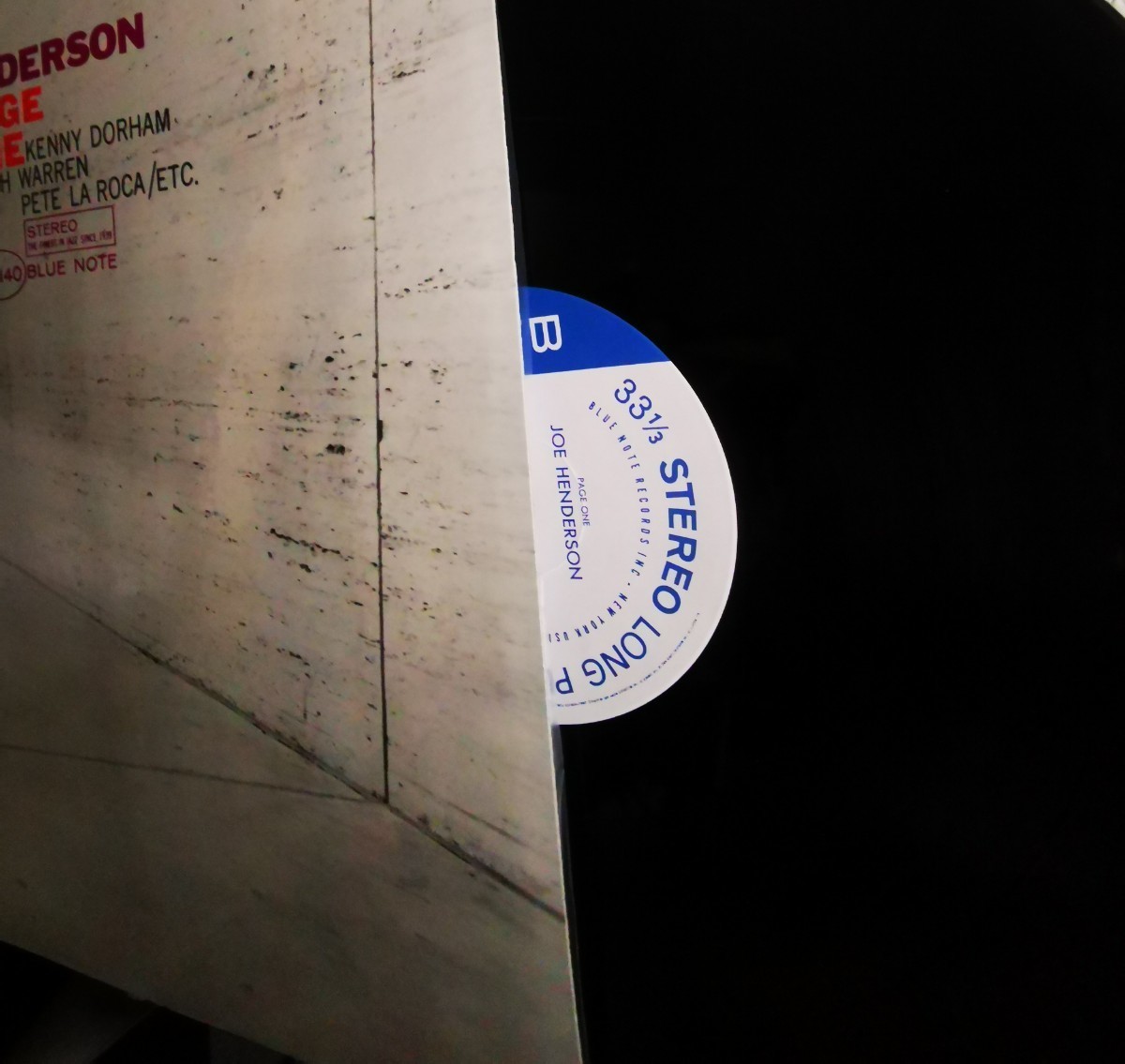□美品 Joe Henderson ジョー・ヘンダーソン PAGE ONE ページワン BLUE