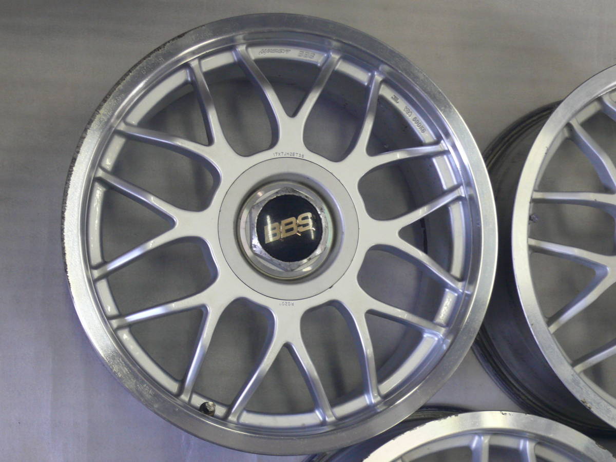 BBS WISER RG207 17X7J et38 マルチPCD 4H 100 4H 114 4本セット