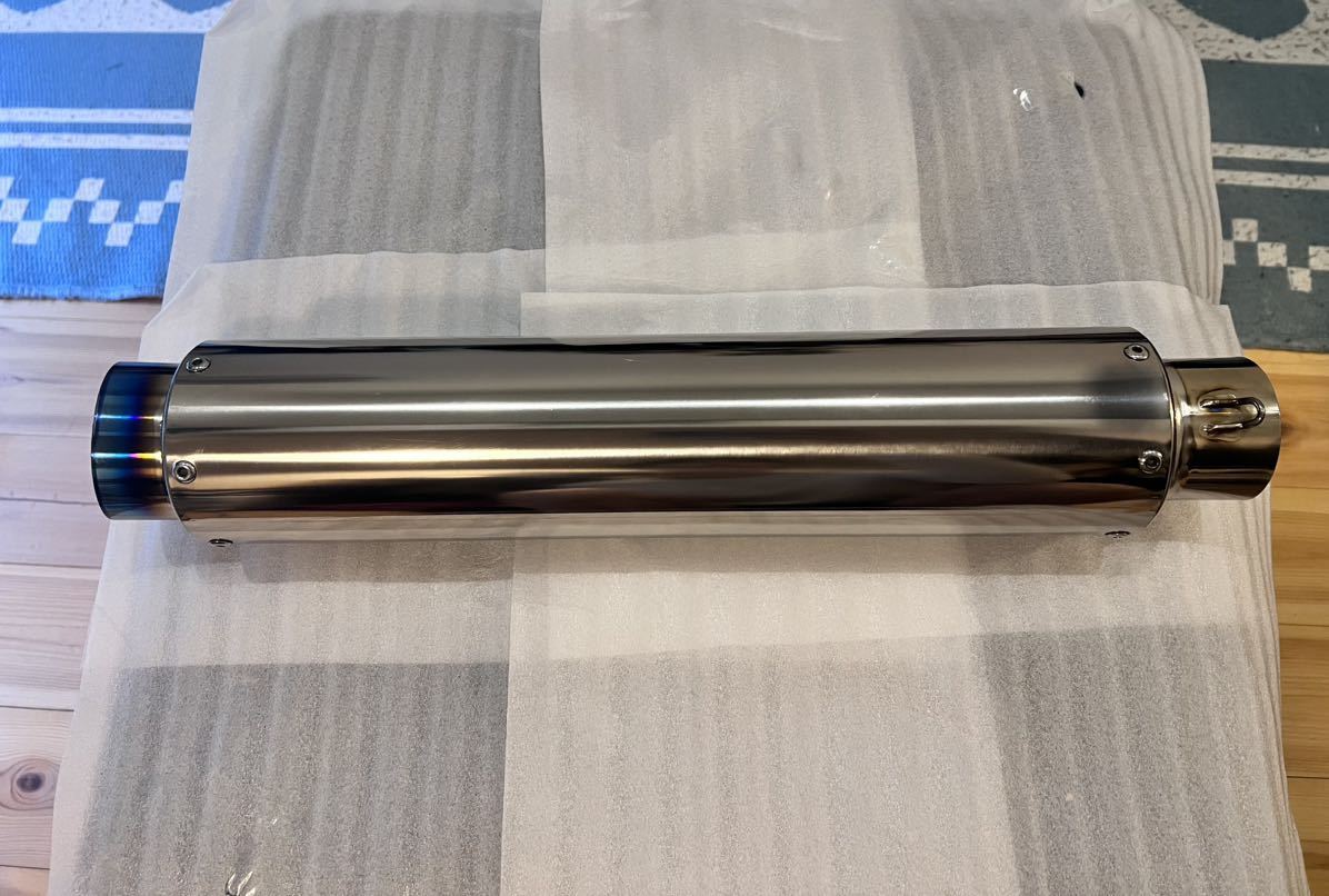 1円スタート! wheelie kids オーダー チタン サイレンサー φ90×400mm
