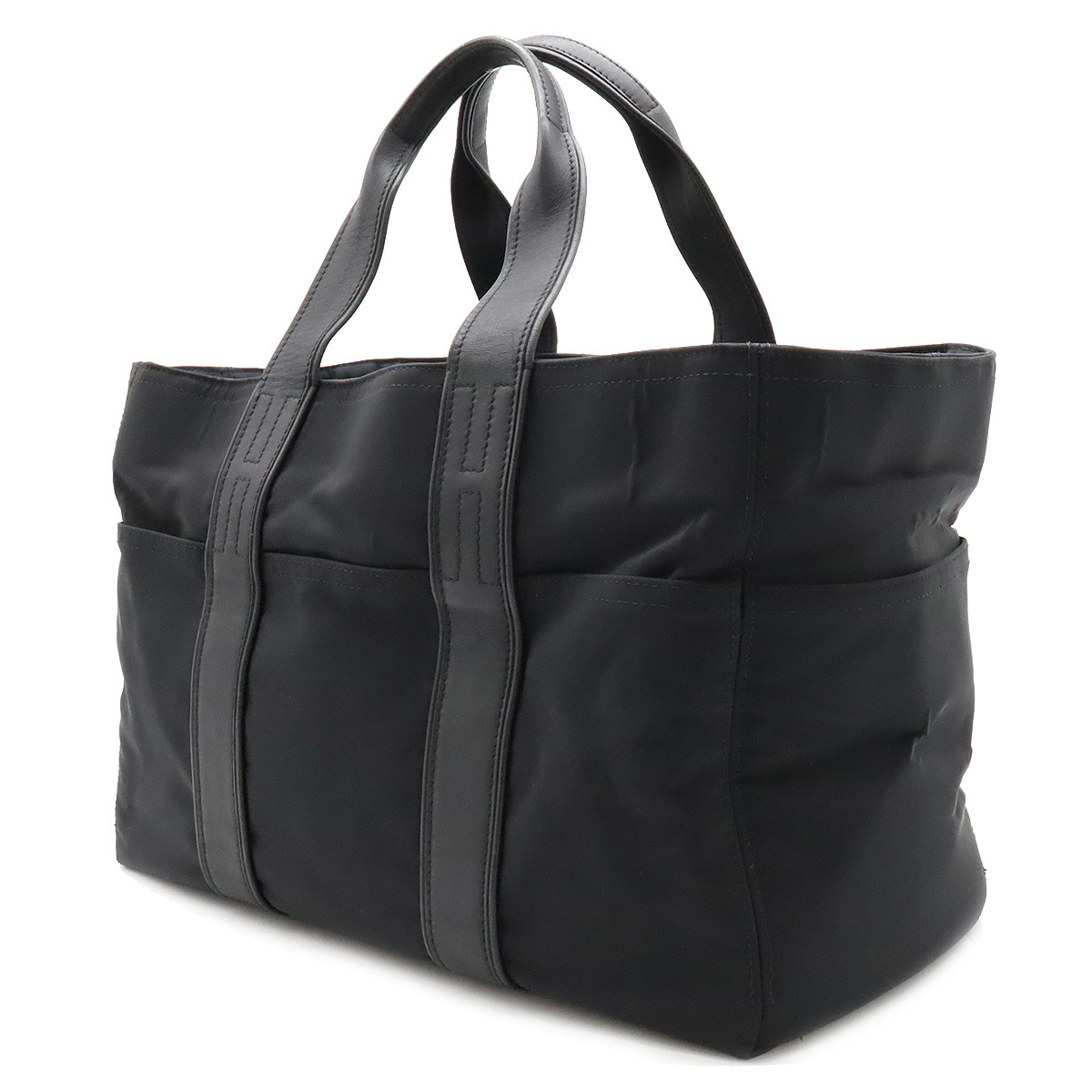 ✨美品✨ HERMES アカプルコMM トートバッグ ハンドバッグ ブラック