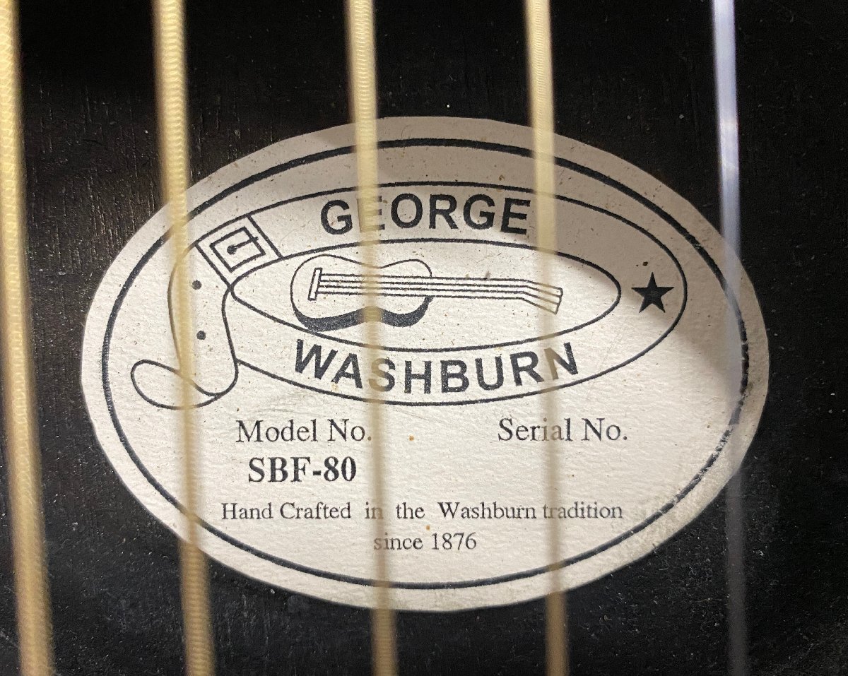 D-04008 Washburn エレアコギター SBF-80 ブラック ワッシュバーン 