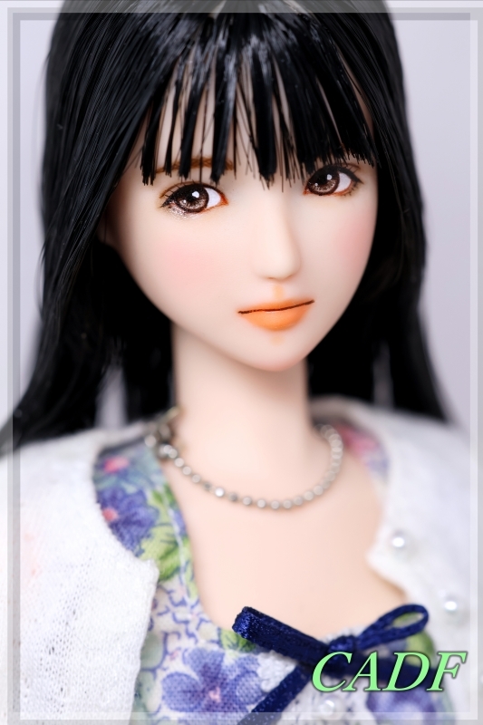★ CADF ★ 1/6 オビツ 27-01 カスタムドールヘッド 　1202 茉佑　(まゆ　)　 (首穴加工済) ドールヘッド カスタムドール クールガール 