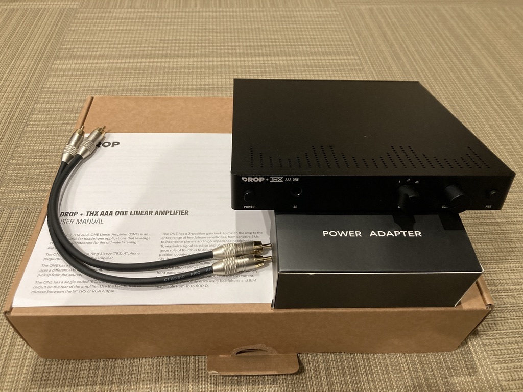 THX AAA + - Drop 0 Linear One Amplifier DROP ONE Review AAA™ ＋ Drop+
