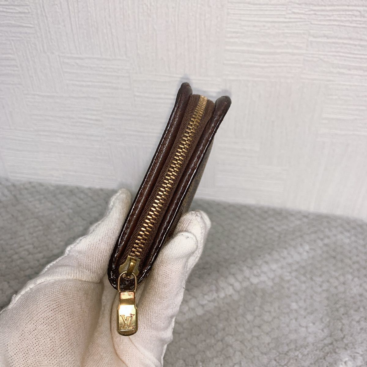 ルイヴィトン ポルトモネジップ ダミエ エベヌ 長財布 ラウンド