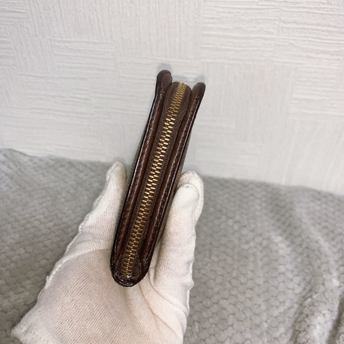 LOUIS 長財布 VUITTON ダミエ ポルトモネジップ ルイヴィトン ラウンド 