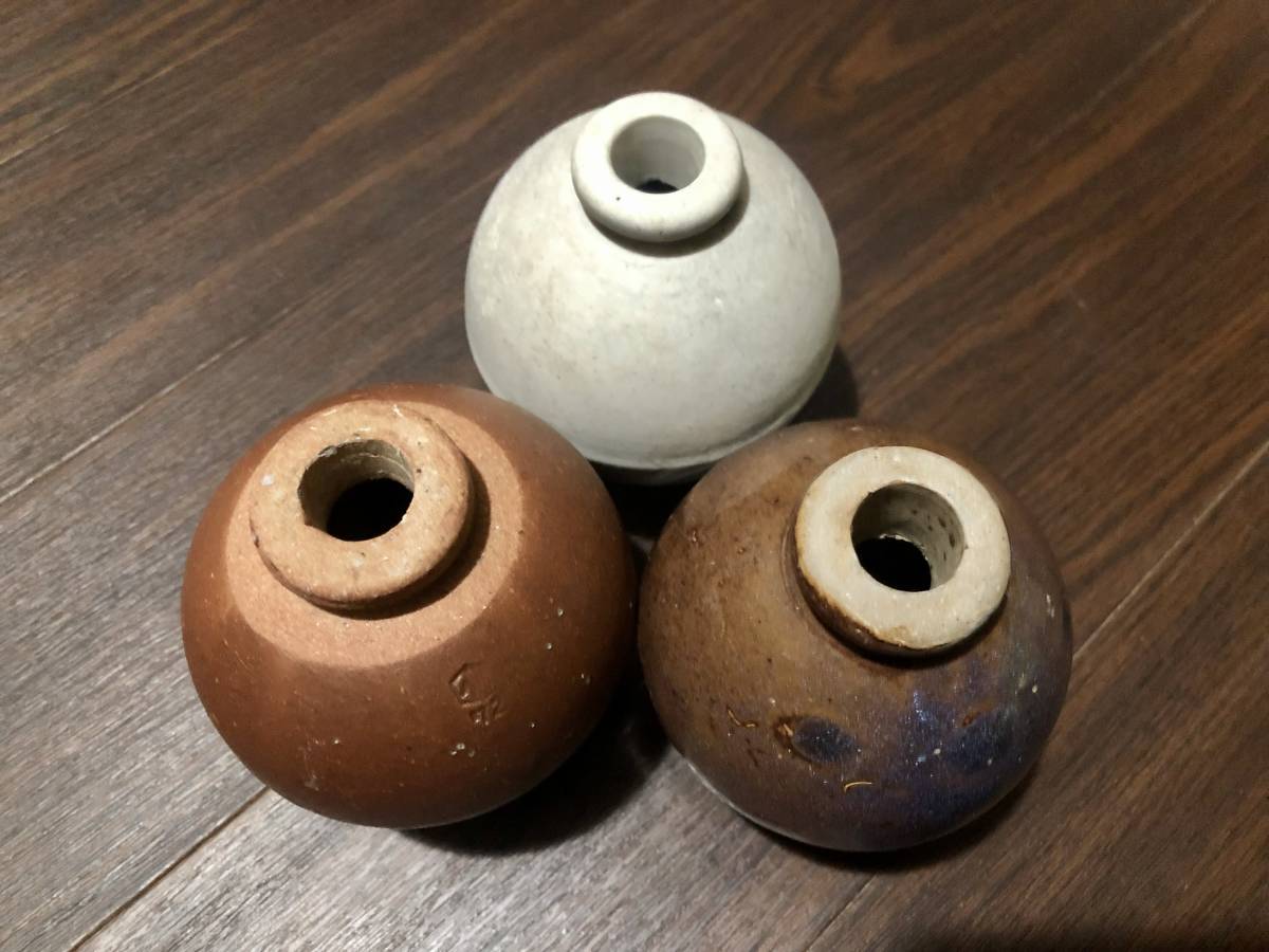 〈駿明〉、　信楽(信72)、信楽小型、伊万里　　海軍　陶磁器製　四式手榴弾　3個セット