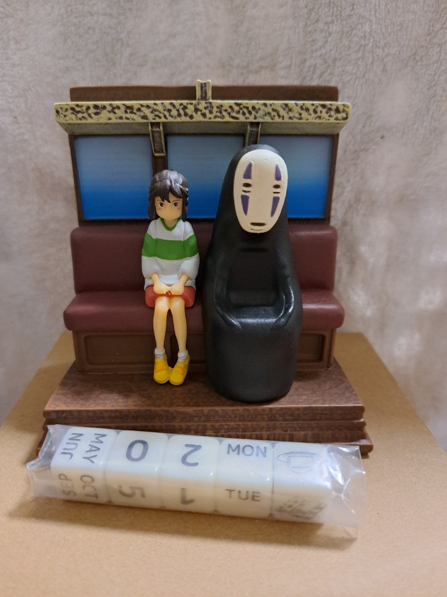 未使用品 ジブリ 千と千尋の神隠し 万年カレンダー 海原鉄道に乗っ