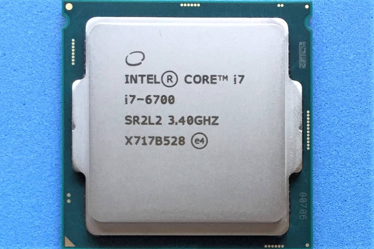 INTEL CPU 第6世代 Core i7-6700 3.40GHz～4.00GHz 4コア/8スレッド