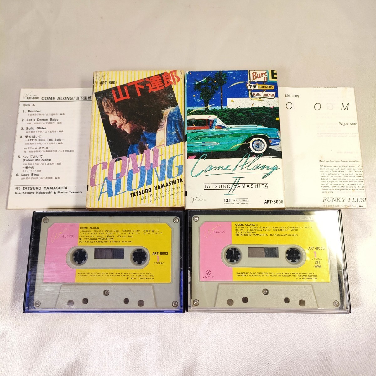 山下達郎 『JOY 』カセットテープ 2本組　歌詞カード付 カセットテープ 2本組 カセットテープ 山下達郎ライヴ『JOY』歌詞カード付