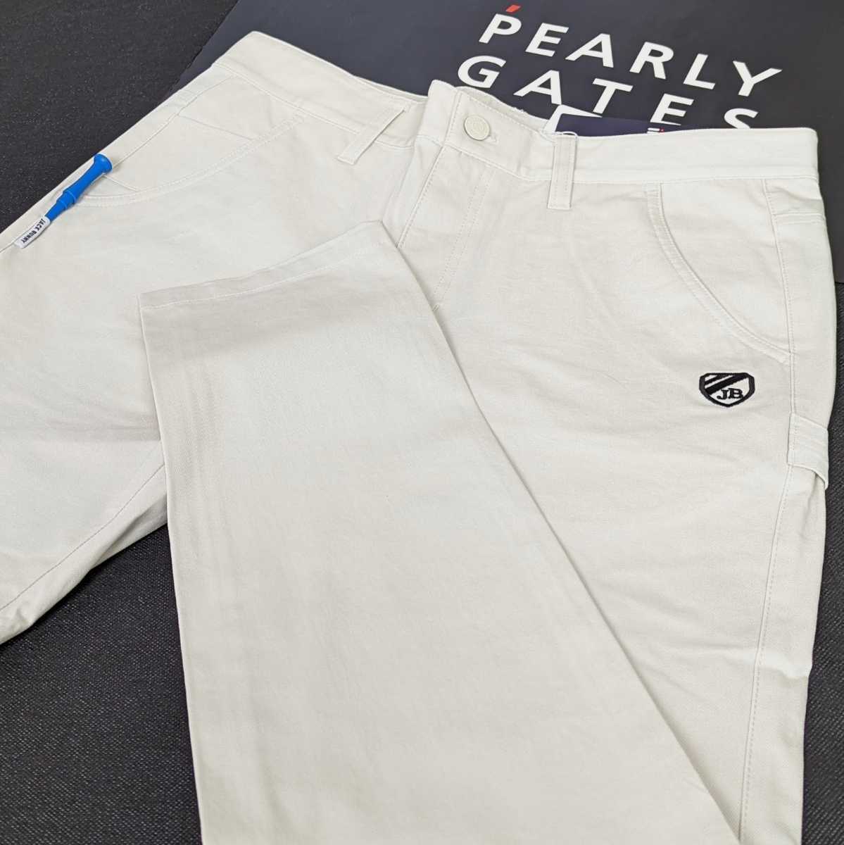 ★新品正規品春夏 パーリーゲイツ/ジャックバニー メンズスーパーストレッチパンツ 4(M) JBロゴが超カッコいい!　