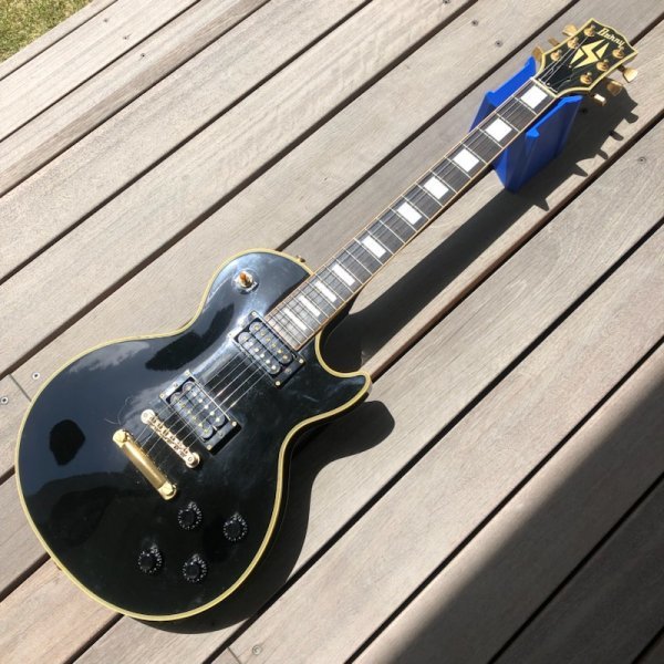 難あり Burny バーニー レスポールカスタムタイプ イナズマインレイ 難