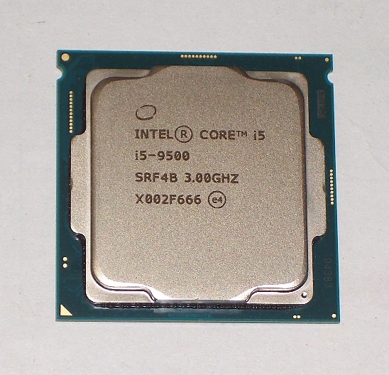 ☆第9世代 i5-9500 3.00GHz Coffee Lake-R/9MBキャッシュ 6コア/6
