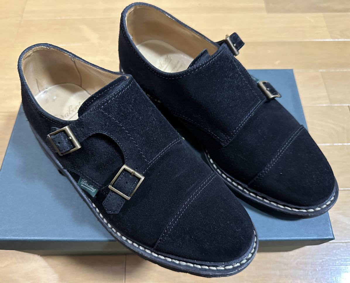 パラブーツ ウィリアム ／ Paraboot William ブラックスエード 6.5