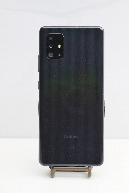 1円スタート au SIMロック解除済 Galaxy A51 5G SCG07 ブラック 赤ロム