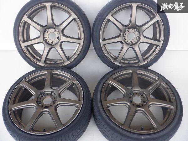 WORK ワーク EMOTION エモーション T7R 18インチ 7.5J +53 5穴 PCD114.3 215/40R18 4本付き ノア ヴォクシー セレナ ステップワゴン