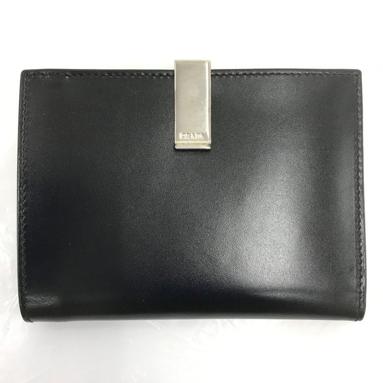 美品PRADA プラダ 二つ折り財布（箱、カード付き） 美品PRADA