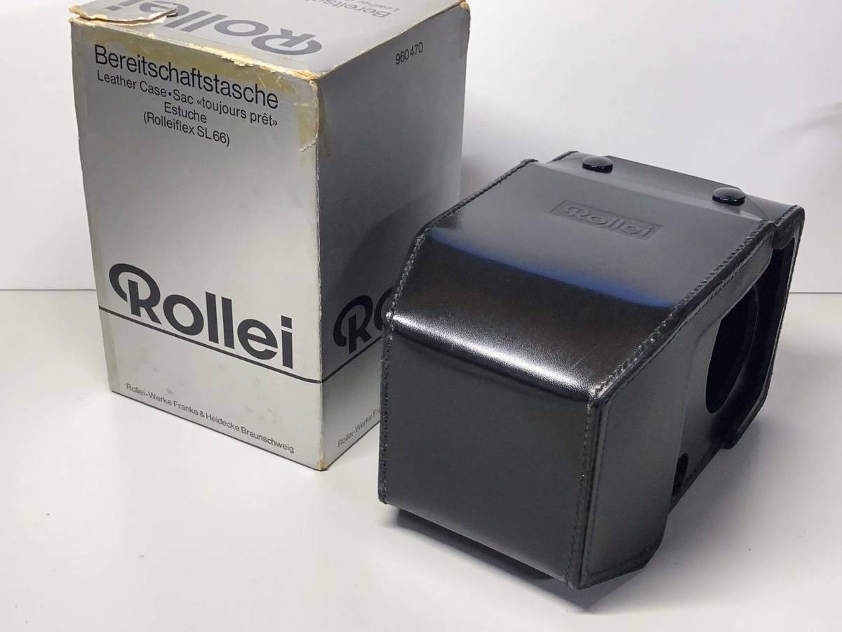Rolleiflex SL66用レザーケース　元箱付き　ほぼ未使用？
