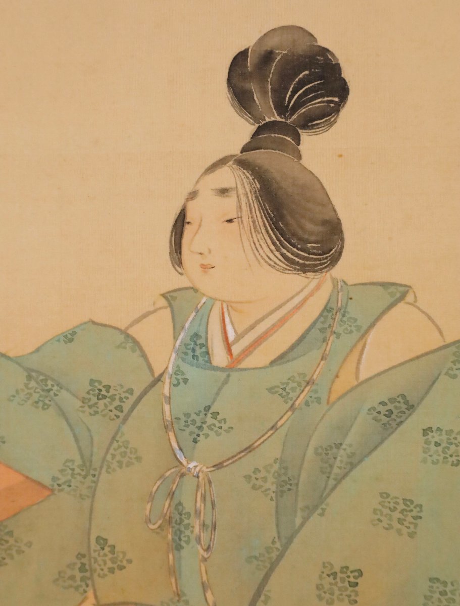 模写 吉 8964 土佐光一 踊り人物図 土佐派25世 光章の子 静岡美術協会