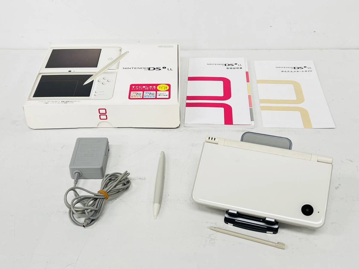 Nintendo 任天堂 Dsi LL 本体 ナチュラルホワイト 説明書 充電器 箱 