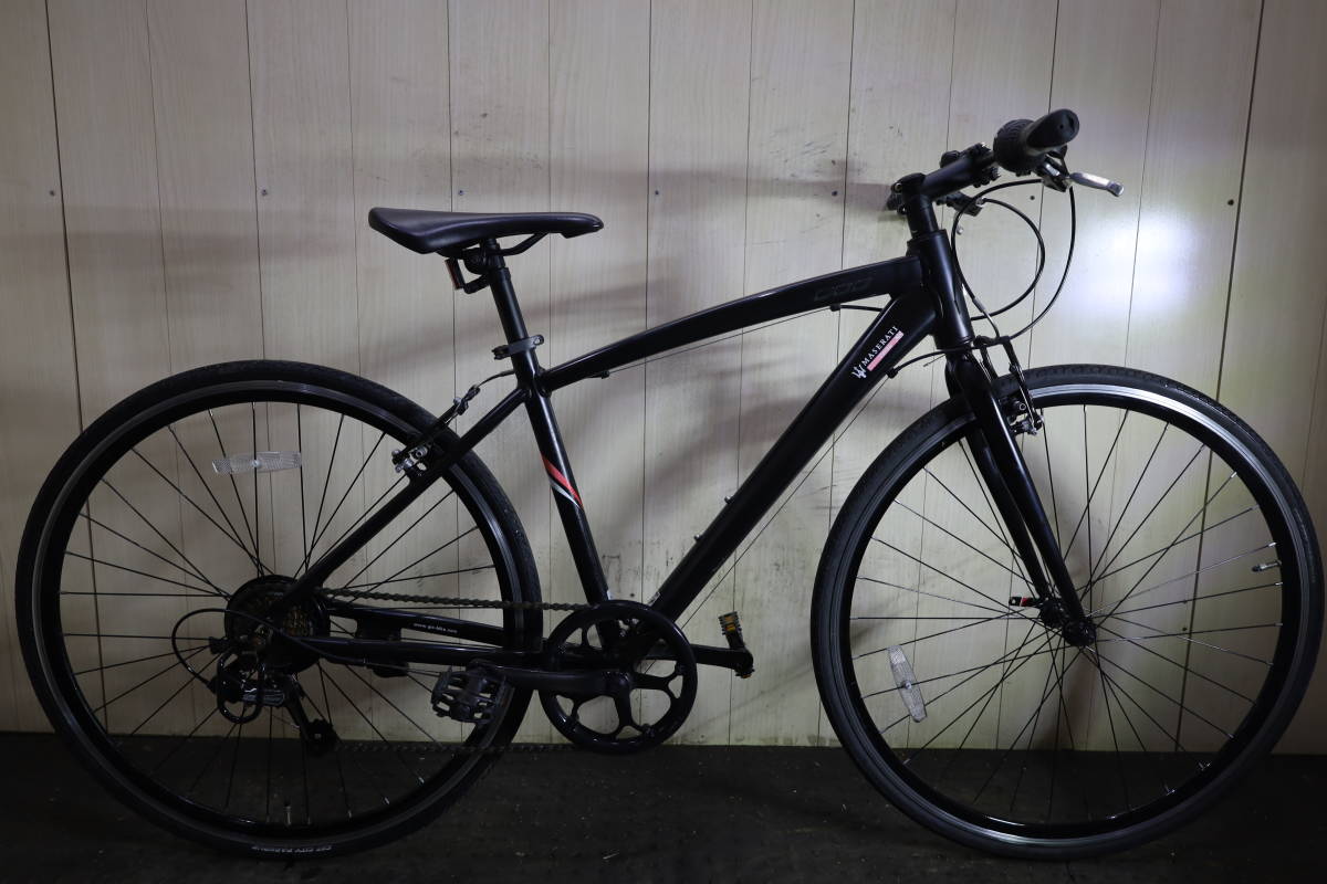 美品！MASERATIマセラティ 700C アルミ シマノ7速 440mm クロスバイク