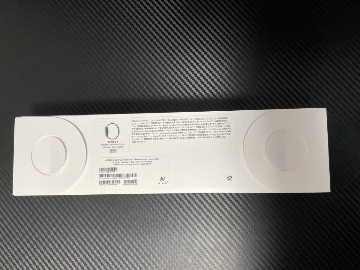 Apple Watch Series 8 GPS+Cellularモデル 45mm MNK43J/A [ミッドナイトスポーツバンド]