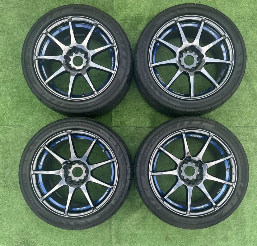 ウェッズスポーツ SA-70 17インチメッキ スパッタリング8J/ 9J PCD114.35穴 WEDS SPORT