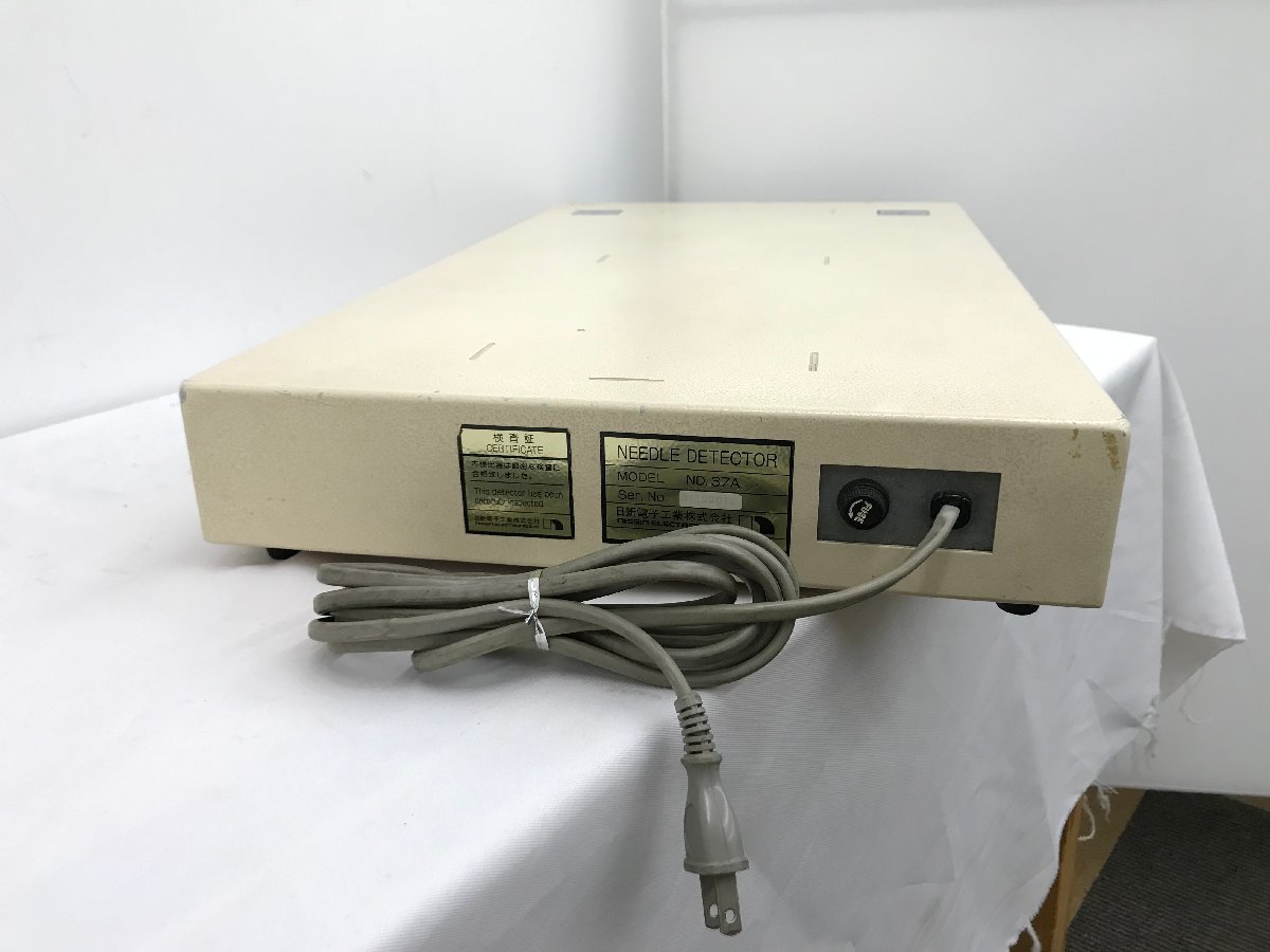 卓上型検針器 ND-37A 金属探知機 6段階 NEEDLE DETECTOR 日新電子工業 