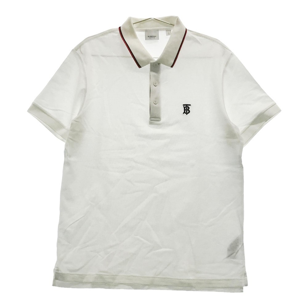 BURBERRY バーバリー WALTON 8017004 半袖ポロシャツ ホワイト系 LG [240001916735] メンズ