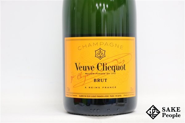 【SALE，限定SALE】 □注目! ヴーヴ・クリコ イエローラベル 250周年記念ボトル 750ml 12％ シャンパン
