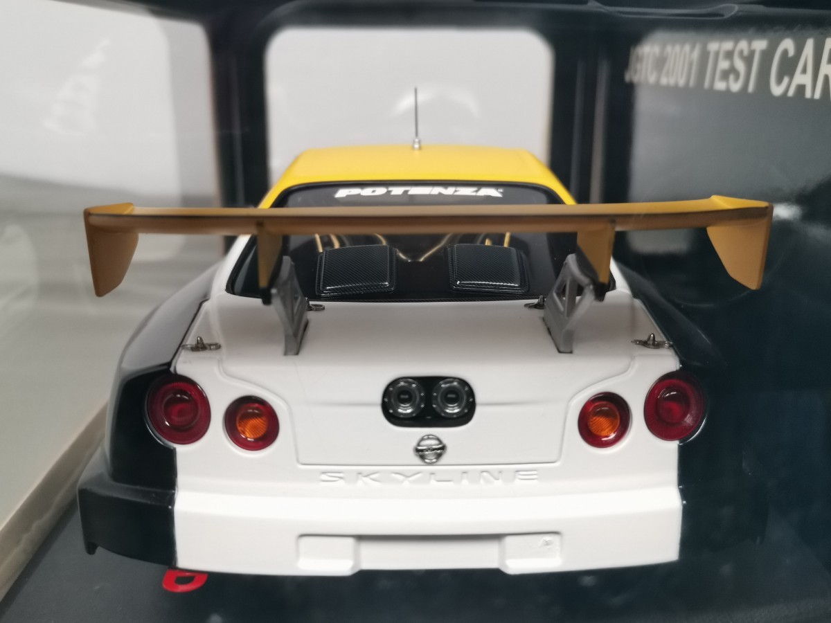 塗装ヒビ】オートアート 1/18 日産スカイライン JGTC 2001 テストカー 